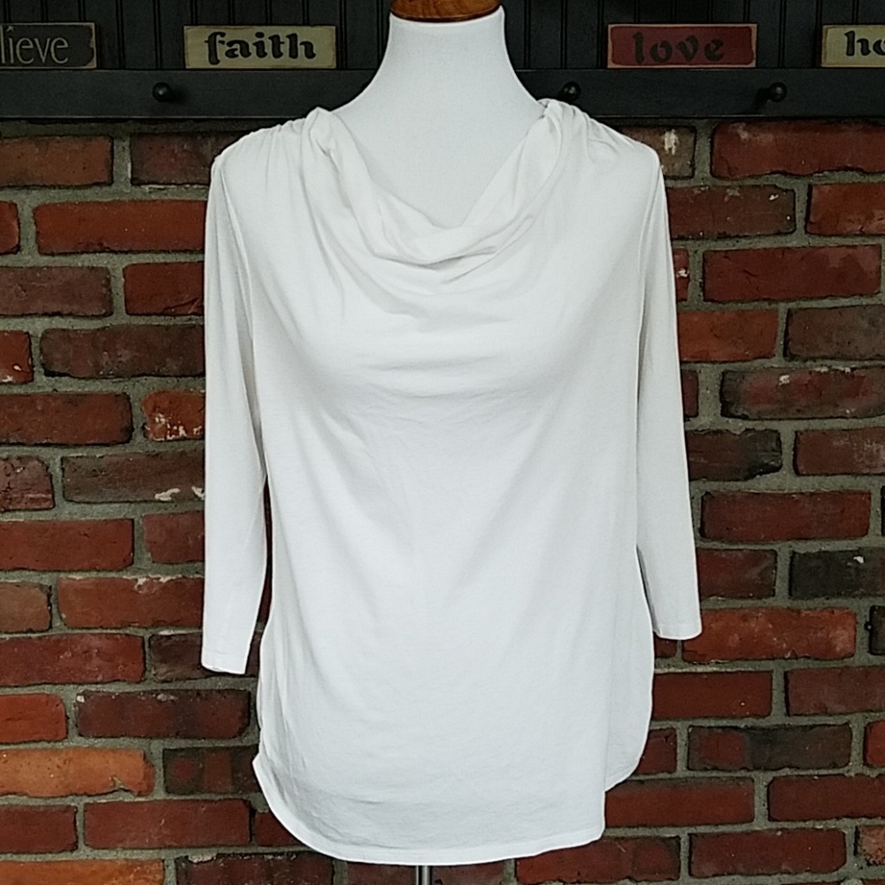 White Long Sleeve Tee